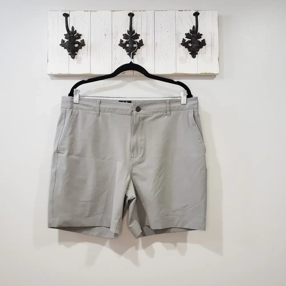 Faherty All Day Shorts 7” Ice Grey Light Gray Size 35